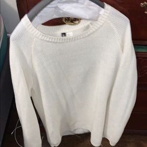 Cream colored oversized sweater